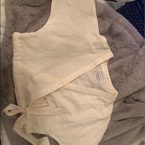 Urban Outfitters long sleeve tie top